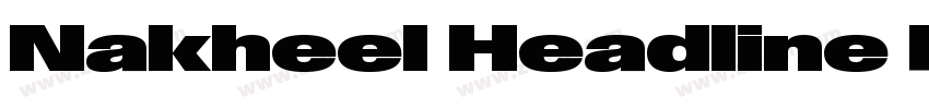 Nakheel Headline Reg字体转换